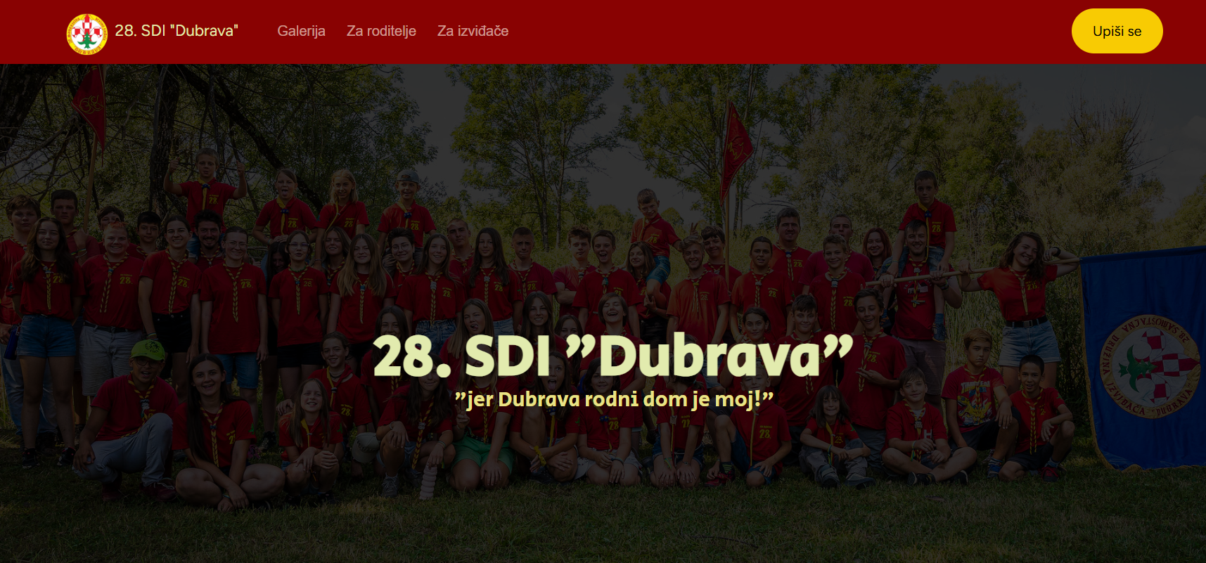 Dubrava scouts — Webflow site preview
